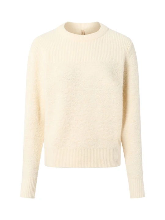 Zdjęcie produktu soyaconcept® sweter z dzianiny z wełną - Venche Kobiety Sztuczne włókno beżowy
