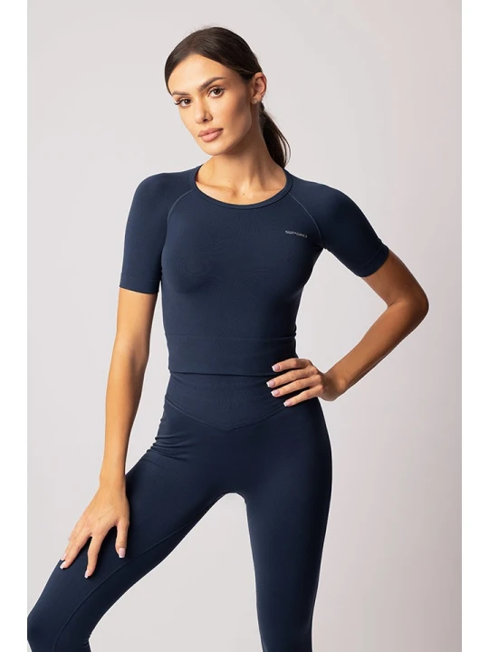 Zdjęcie produktu Spaio Koszulka sportowa "Adapt" w kolorze niebieskim rozmiar: S