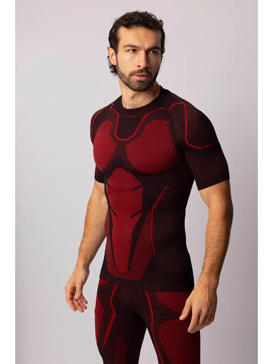 Zdjęcie produktu Spaio Koszulka termiczna "Adrenaline" w kolorze czerwonym rozmiar: XL