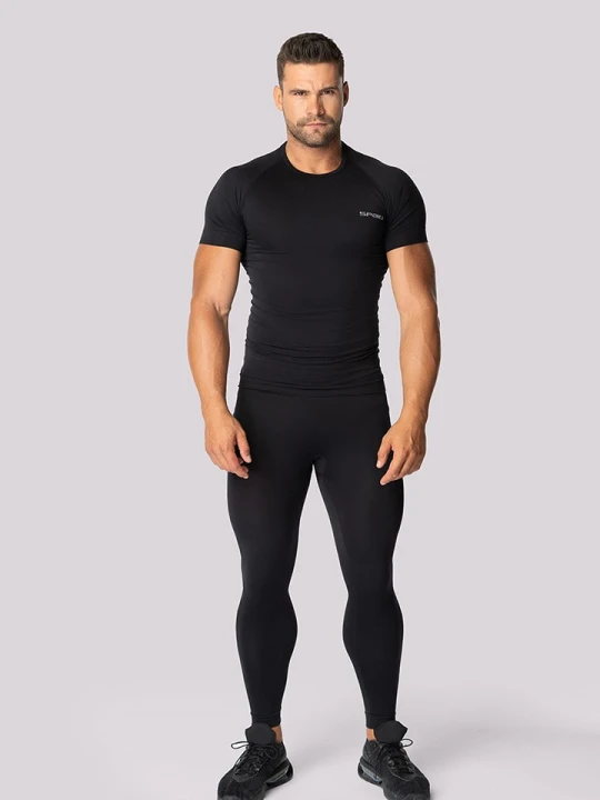 Zdjęcie produktu Spaio Koszulka termiczna "Alpha" w kolorze czarnym rozmiar: XL