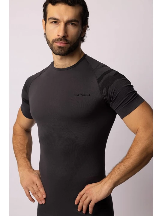 Zdjęcie produktu Spaio Koszulka termiczna "Tactical" w kolorze antracytowym rozmiar: XL