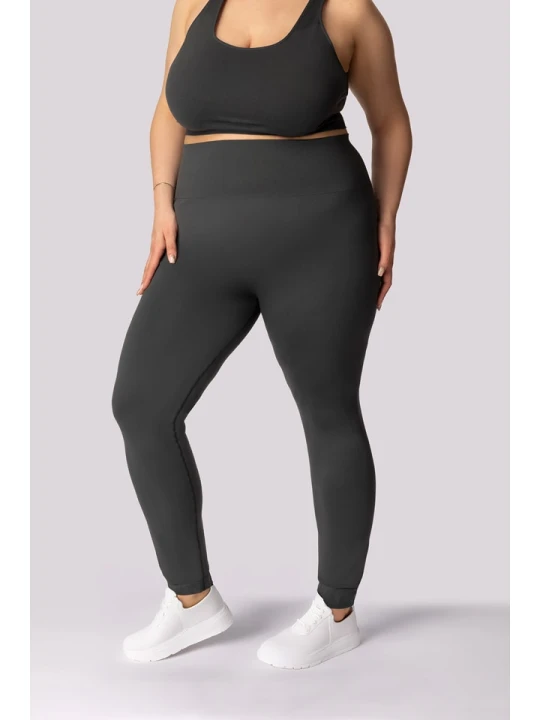 Zdjęcie produktu Spaio Legginsy sportowe "Base" w kolorze antracytowym rozmiar: 3XL
