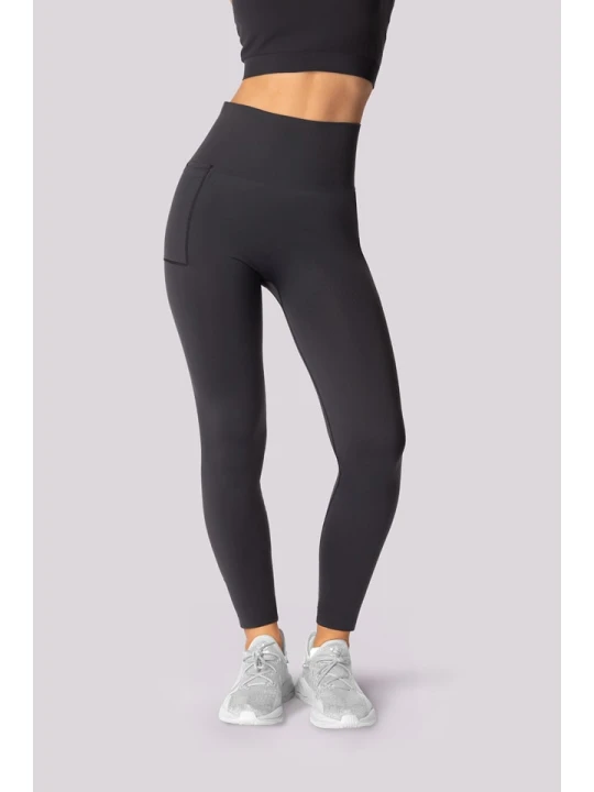 Zdjęcie produktu Spaio Legginsy sportowe "Base" w kolorze antracytowym rozmiar: S/M