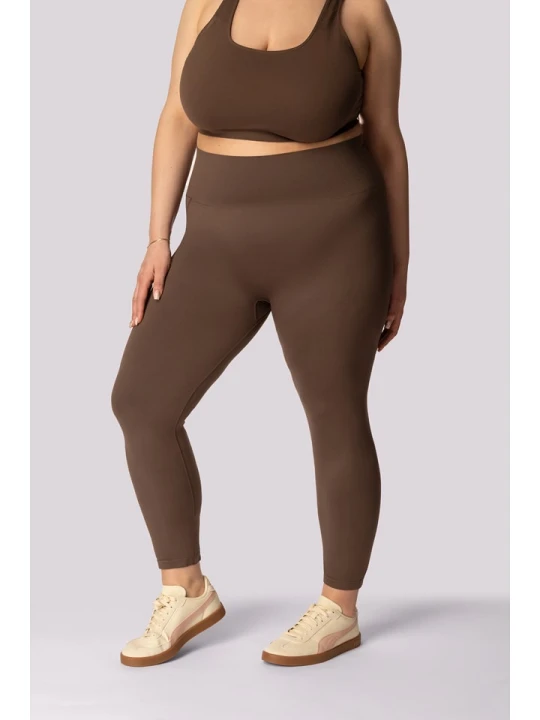 Zdjęcie produktu Spaio Legginsy sportowe "Base" w kolorze brązowym rozmiar: XXL