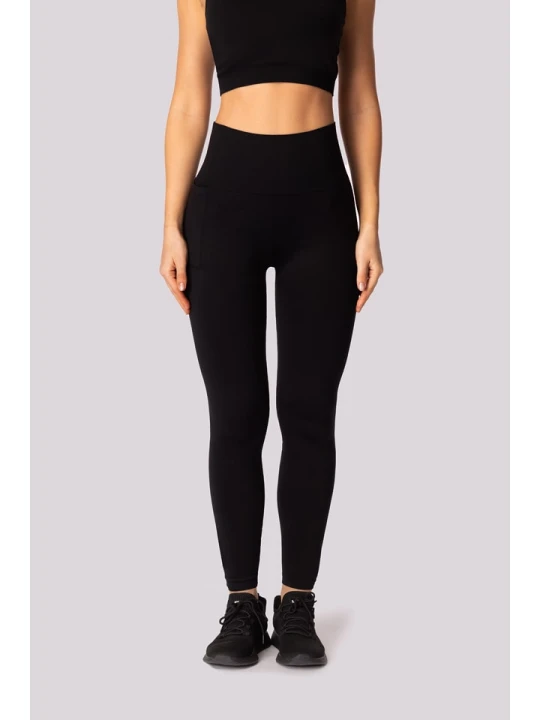 Zdjęcie produktu Spaio Legginsy sportowe "Base" w kolorze czarnym rozmiar: S/M