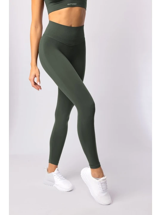 Zdjęcie produktu Spaio Legginsy sportowe "Flex 2.0" w kolorze khaki rozmiar: XL