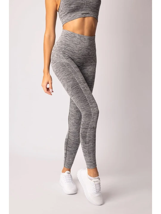 Zdjęcie produktu Spaio Legginsy sportowe "Melange" w kolorze szarym rozmiar: L
