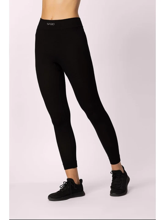 Zdjęcie produktu Spaio Legginsy termiczne "Merino" w kolorze czarnym rozmiar: XL