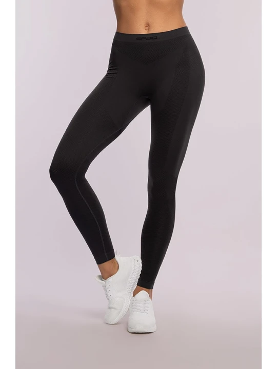 Zdjęcie produktu Spaio Legginsy termiczne "Play" w kolorze czarnym rozmiar: L