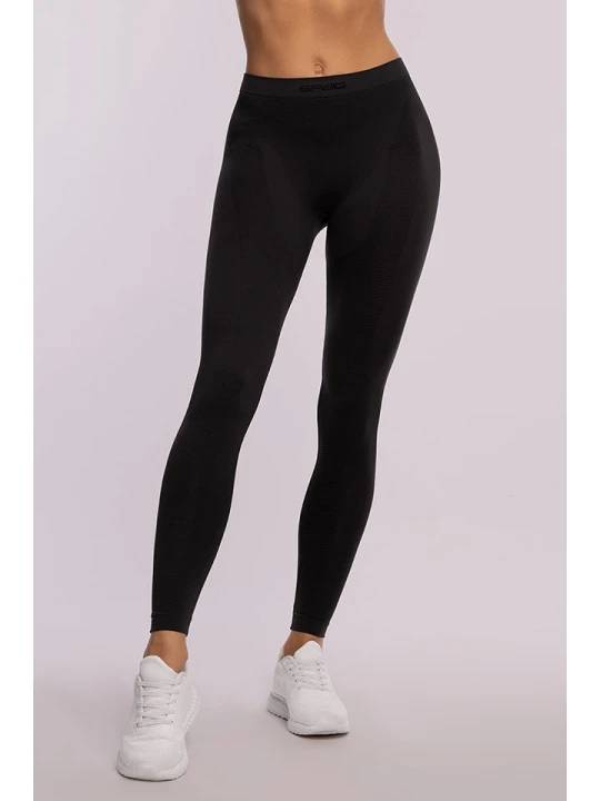 Zdjęcie produktu Spaio Legginsy termiczne "Play" w kolorze czarnym rozmiar: S