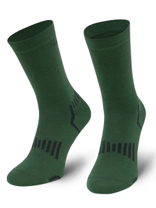 Zdjęcie produktu Spaio Skarpety trekkingowe "Alpha" w kolorze zielonym rozmiar: 38-40