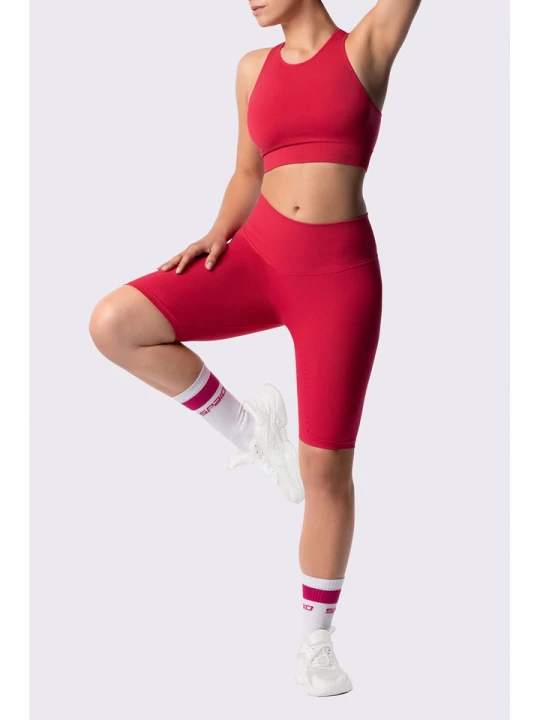 Zdjęcie produktu Spaio Szorty sportowe "Flex Innergy" w kolorze różowym rozmiar: L