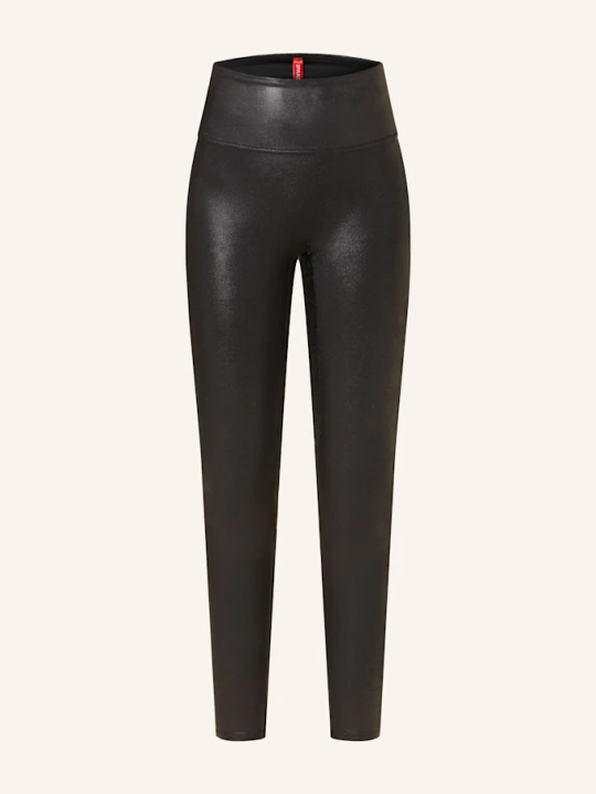 Zdjęcie produktu Spanx Legginsy Modelujące Spanxshape™ Faux Leather O Wyglądzie Skóry schwarz CZARNY