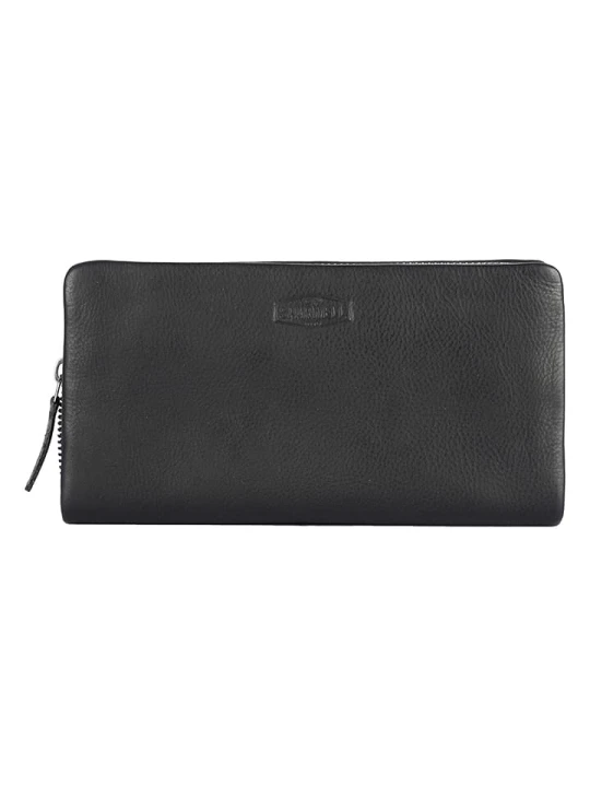 Zdjęcie produktu SPARWELL Skórzany portfel "Olivia" w kolorze czarnym - 20 x 10, 5 x 2, 5 cm rozmiar: onesize