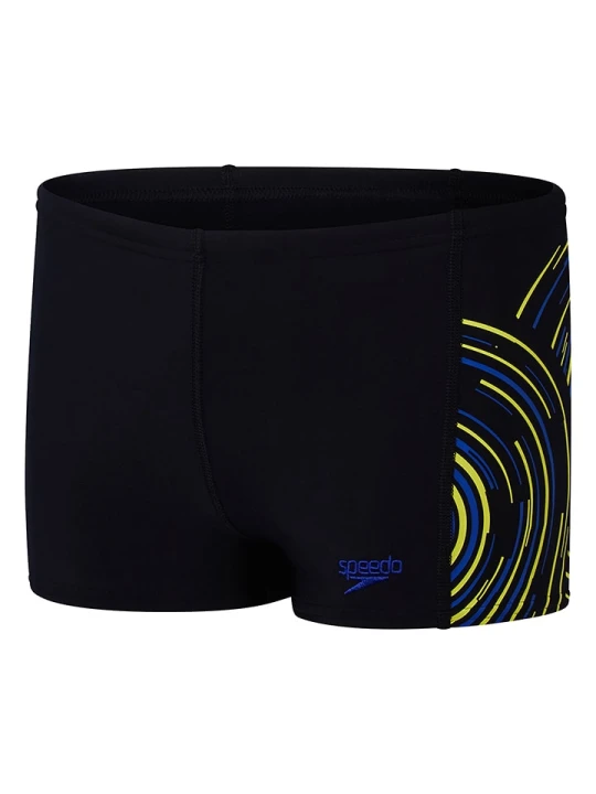 Zdjęcie produktu Speedo Kąpielówki "Aquashorts" w kolorze czarno-żółto-niebieskim rozmiar: 164