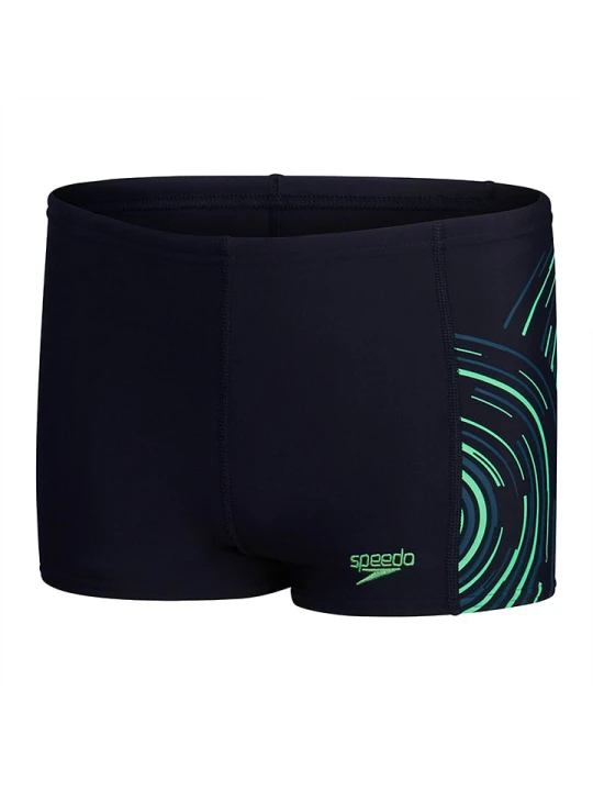 Zdjęcie produktu Speedo Kąpielówki "Eco Plastisol" w kolorze zielono-granatowo-czarnym rozmiar: 176