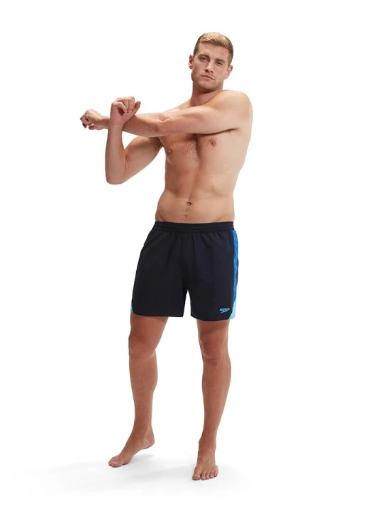 Zdjęcie produktu Speedo Szorty kąpielowe "Eco H-Boom" w kolorze granatowo-błękitnym rozmiar: XXL