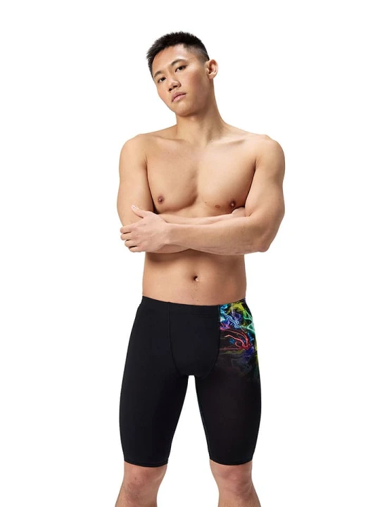 Zdjęcie produktu Speedo Szorty kąpielowe "Jammer S End+" w kolorze czarnym ze wzorem rozmiar: 6