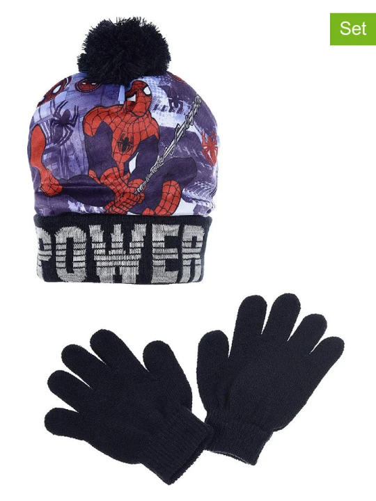 Zdjęcie produktu Spiderman 2-częściowy zestaw "Spider-Man" w kolorze granatowym rozmiar: 54 cm