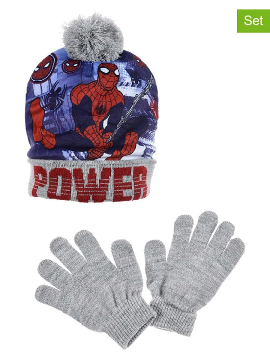 Zdjęcie produktu Spiderman 2-częściowy zestaw "Spider-Man" w kolorze szarym rozmiar: 52 cm