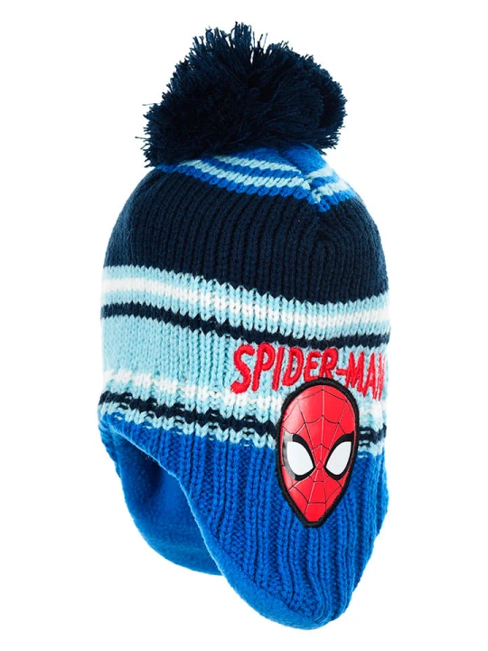 Zdjęcie produktu Spiderman Czapka "Spider-Man" w kolorze niebiesko-granatowym rozmiar: 54 cm