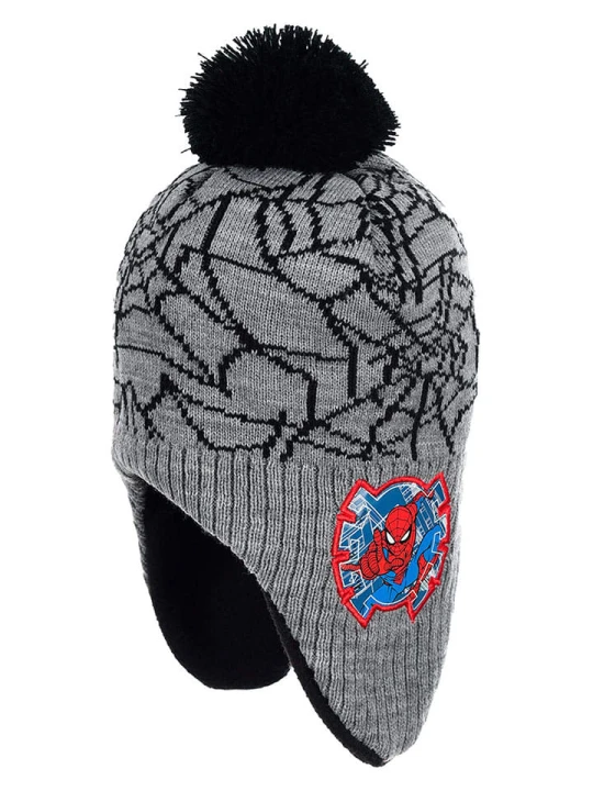 Zdjęcie produktu Spiderman Czapka "Spider-Man" w kolorze szarym rozmiar: 54 cm