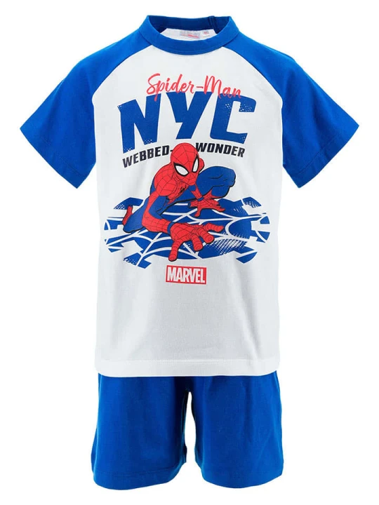 Zdjęcie produktu Spiderman Piżama "Spiderman" w kolorze niebiesko-białym rozmiar: 98