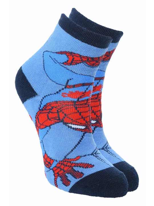 Zdjęcie produktu Spiderman Skarpety "Spider-Man" w kolorze błękitnym rozmiar: 23-26