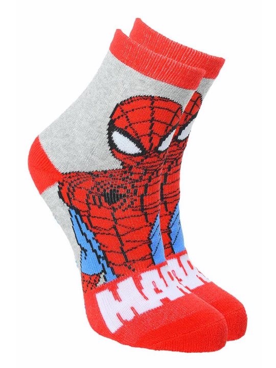 Zdjęcie produktu Spiderman Skarpety "Spider-Man" w kolorze czerwono-szarym rozmiar: 23-26