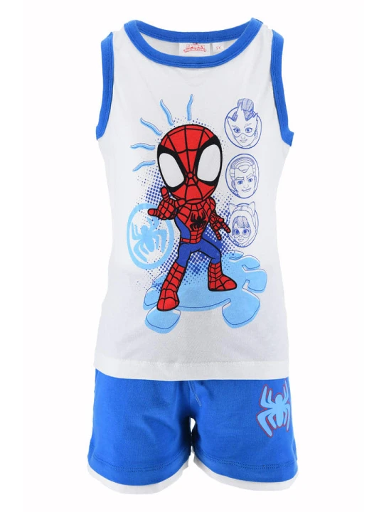 Zdjęcie produktu Spidey and his amazing friends 2-częściowy zestaw "Spidey i super-kumple" w kolorze biało-niebieskim rozmiar: 98