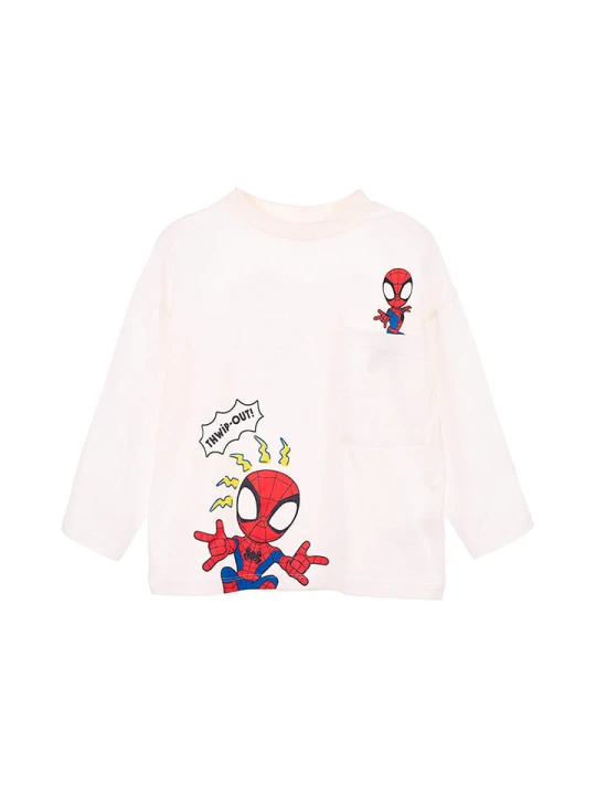 Zdjęcie produktu Spidey and his amazing friends Koszulka "Spidey i super-kumple" w kolorze białym rozmiar: 104