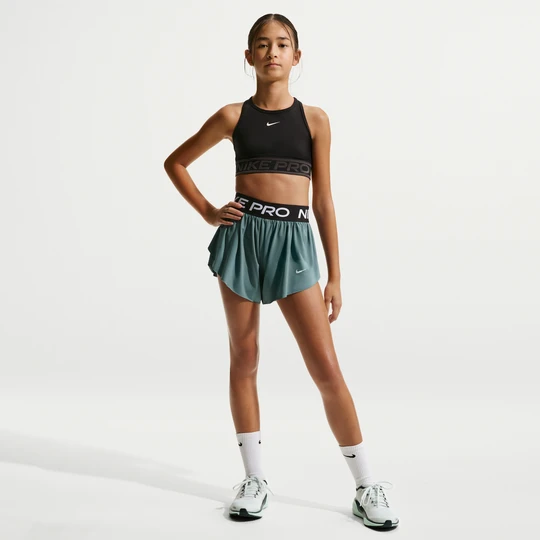 Zdjęcie produktu Spodenki 2 w 1 dla dużych dzieci (dziewcząt) Dri-FIT Nike Pro - Szary