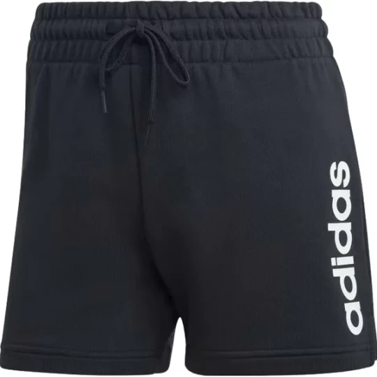Zdjęcie produktu Spodenki damskie Essentials Linear French Terry Adidas Czarny