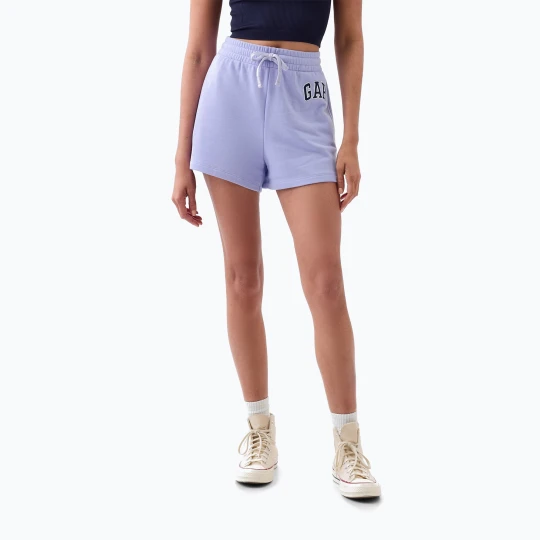 Zdjęcie produktu Spodenki damskie GAP Heritage French Logo fresh lavender Fioletowy