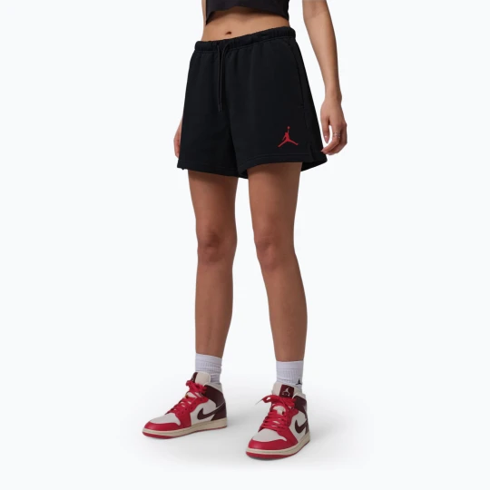 Zdjęcie produktu Spodenki damskie Jordan Fleece black / gym red