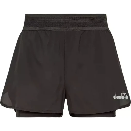Zdjęcie produktu Spodenki damskie L. Double Layer Shorts Be One Diadora Czarny