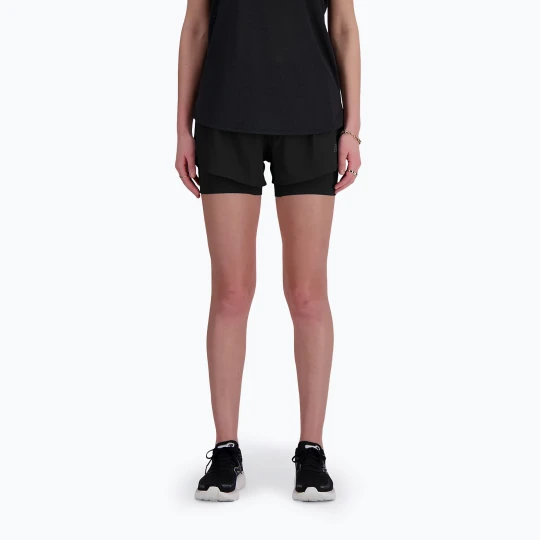 Zdjęcie produktu Spodenki damskie New Balance 2IN1 3" black