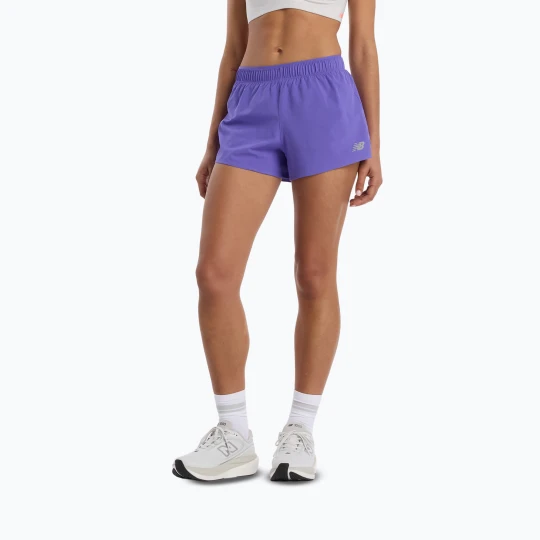 Zdjęcie produktu Spodenki damskie New Balance RC Seamless 3" electric purple Fioletowy