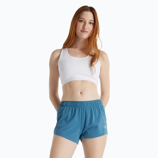 Zdjęcie produktu Spodenki damskie New Balance RC Seamless 3" terrarium Niebieski