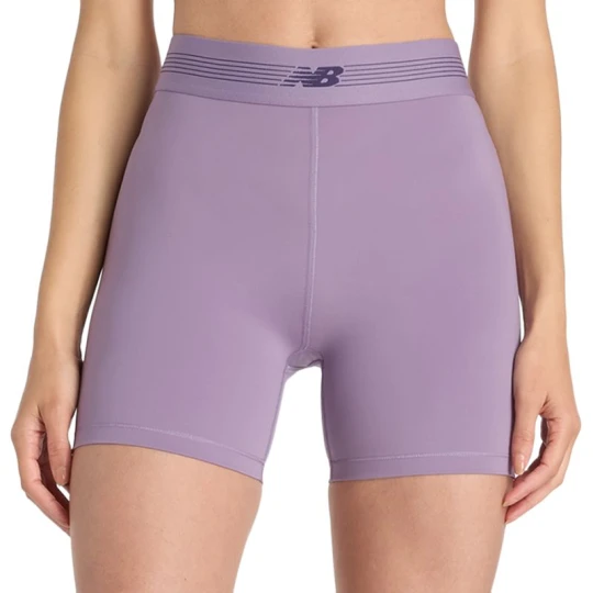 Zdjęcie produktu Spodenki damskie New Balance WB61E4GEAA5 - fioletowe