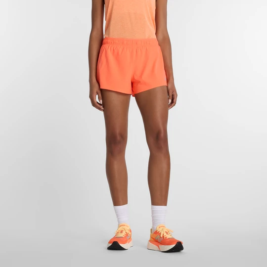Zdjęcie produktu Spodenki damskie New Balance WS41286AAE – pomarańczowe