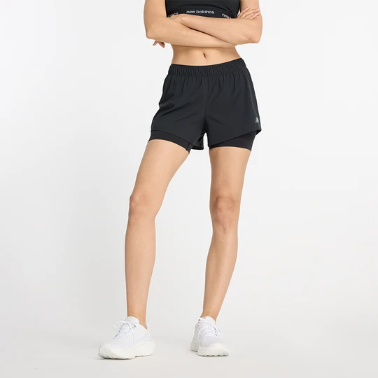 Zdjęcie produktu Spodenki damskie New Balance WS41287BK – czarne