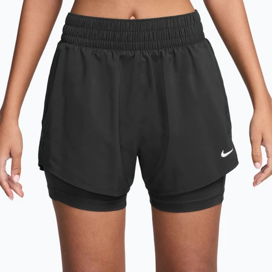 Zdjęcie produktu Spodenki damskie Nike One Dri-Fit High-Waisted 3" 2In1 black / white