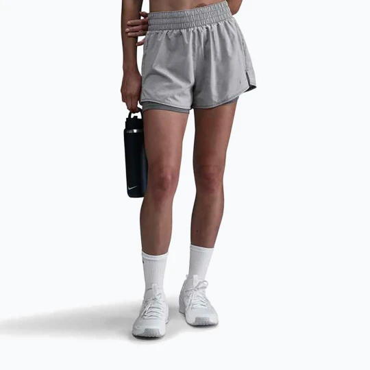 Zdjęcie produktu Spodenki damskie Nike One Dri-Fit High-Waisted 3" 2In1 smoke grey / heather
