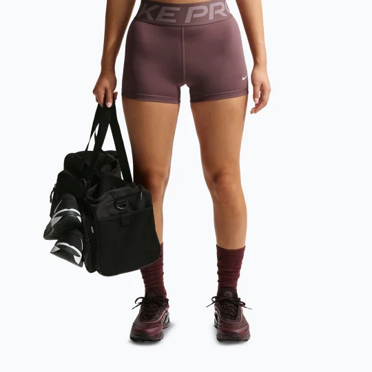 Zdjęcie produktu Spodenki damskie Nike Pro Sculpt High Waisted 3" Biker tattoo / white Brązowy