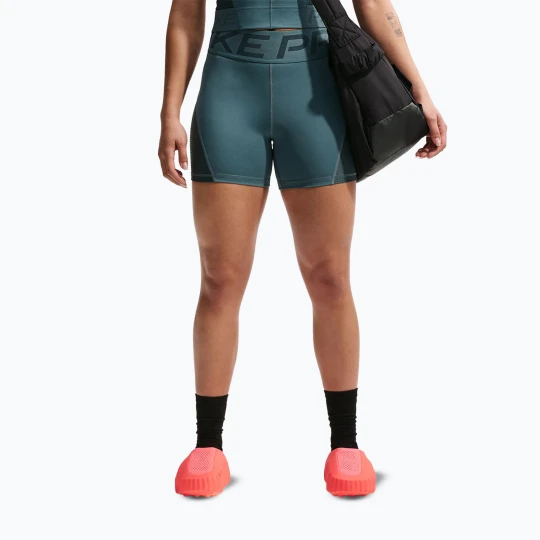 Zdjęcie produktu Spodenki damskie Nike Pro Sculpt High Waisted 5" Biker mineral slate/faded spruce/white Niebieski
