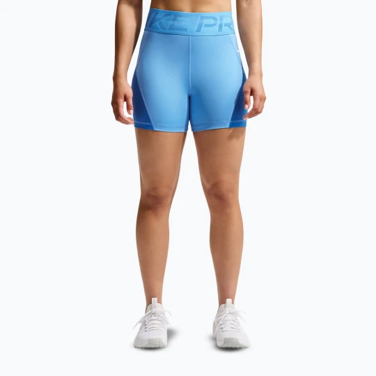 Zdjęcie produktu Spodenki damskie Nike Pro Sculpt High Waisted 5" Biker university blue/light photo blue/white