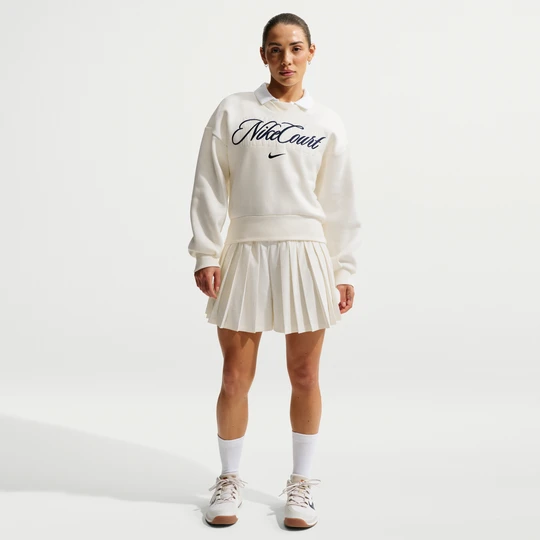 Zdjęcie produktu Spodenki damskie z wysokim stanem do tenisa Dri-FIT NikeCourt - Biel