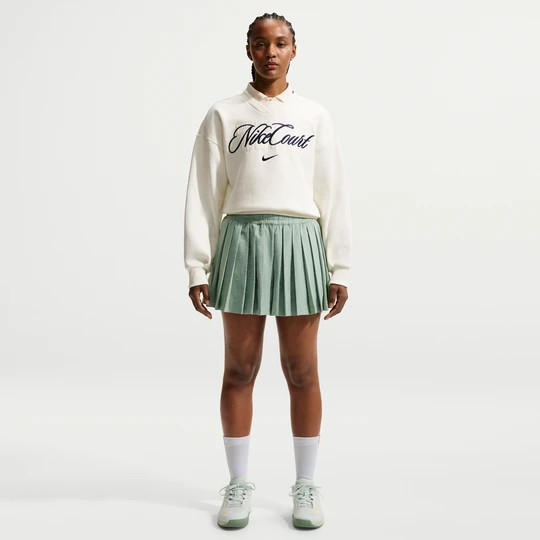 Zdjęcie produktu Spodenki damskie z wysokim stanem do tenisa Dri-FIT NikeCourt - Zieleń