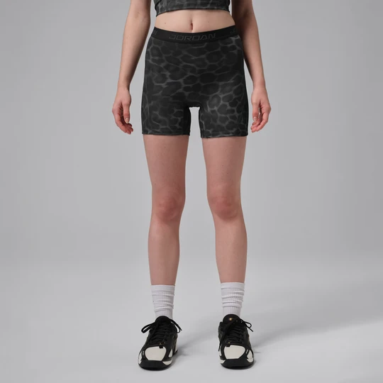 Zdjęcie produktu Spodenki damskie z wysokim stanem i nadrukiem 13 cm Dri-FIT Jordan Sport - Czerń